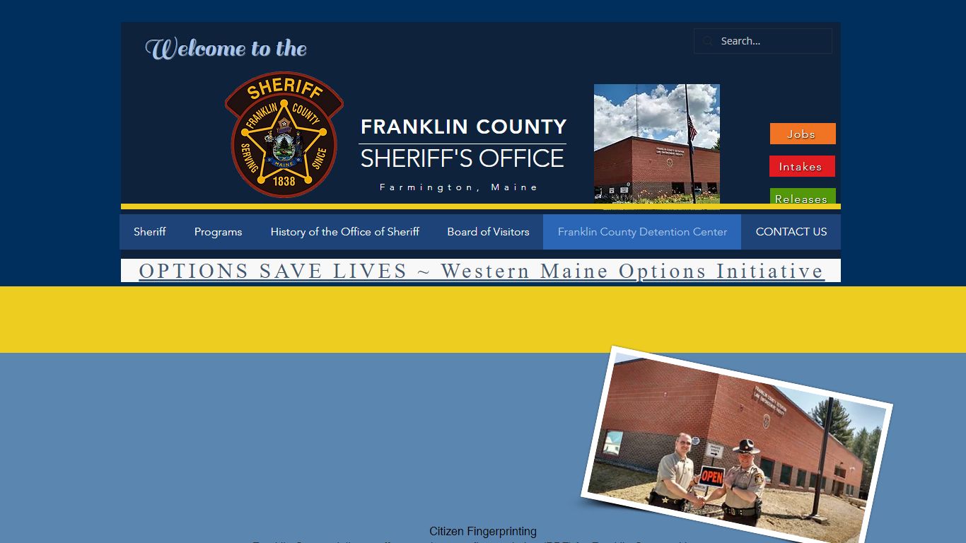 Jail Inmates | franklincountyme-gov